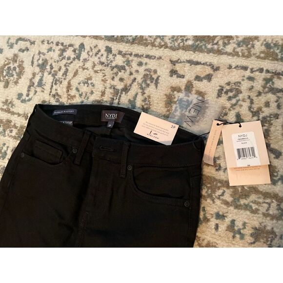 NYDJ Womens 2P Petite Barbara Bootcut Jeans Flare Black - Picture 7 of 12